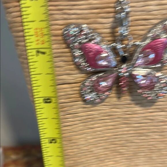 Paparazzi Pink and Silver Butterfly Charm Necklace - Picture 8 of 12